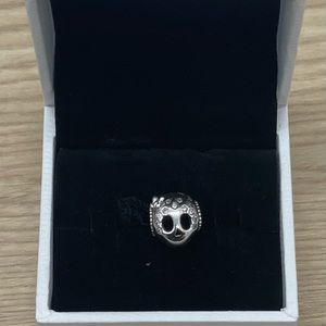 Authentic Pandora Sparkling Skull Charm